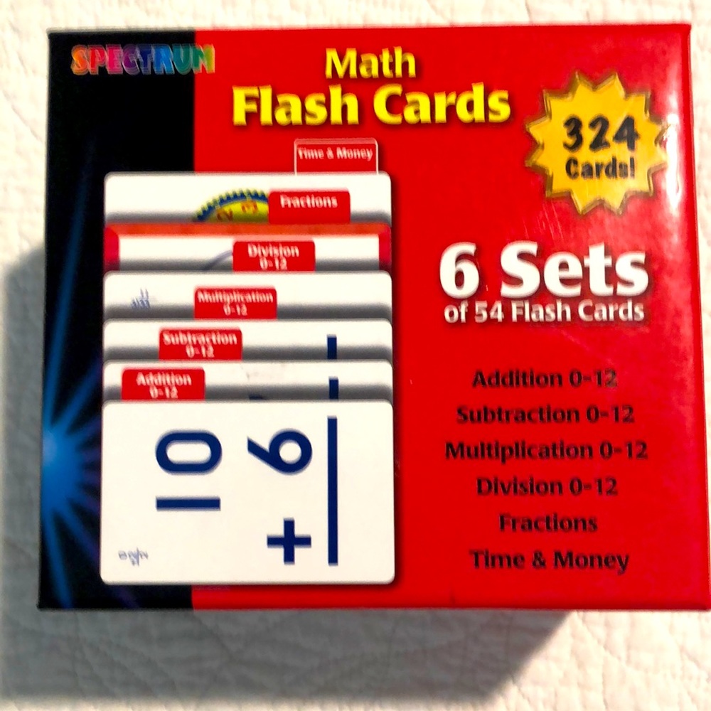 Spectrum Math Flash Cards